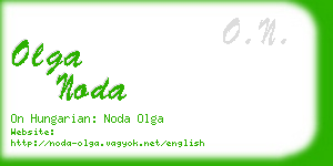 olga noda business card